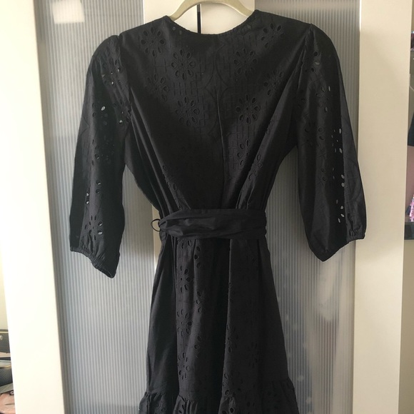 J.Crew Black Eyelet Dress - Picture 7 of 9